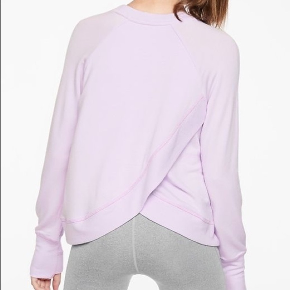 Athleta Girl Cross Your Fingers Sweater in Lilac